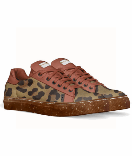 Leopard Print Pickleball Shoe
